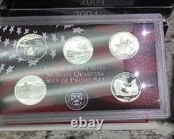 2004-2008 S Quarters Only Silver Proof Sets