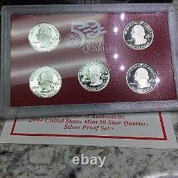 2004-2008 S Quarters Only Silver Proof Sets