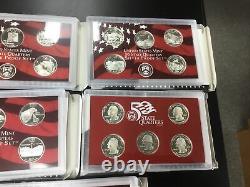 2004-2008 S Quarters Only Silver Proof Sets
