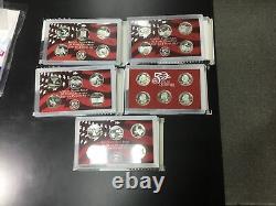 2004-2008 S Quarters Only Silver Proof Sets