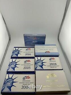 2004 2010 United States Mint Proof Set with OGP & COA