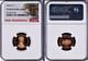 2004-s 11-coin Silver Proof Set Ngc Graded San Francisco Trolley Car Label