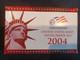 2004 S Complete Silver Proof Set With Red Box & Coa 11 Coins Uncirculated