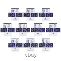 2004 S Proof Set 10 Pack Nice Original Boxes & COAs US Mint 110 Coin Lot