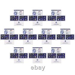 2004 S Proof Set 10 Pack Nice Original Boxes & COAs US Mint 110 Coin Lot