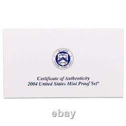 2004 S Proof Set 10 Pack Nice Original Boxes & COAs US Mint 110 Coin Lot
