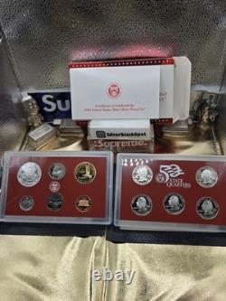 2004 U. S. Mint Silver Proof Set with Box & COA 90% Silver $1.85 FV NEW? OGP