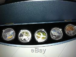 2005 $1 Evolution Of The Fighter Plane 1oz Silver Proof 5 Coin Set