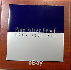 2005 AUSTRALIAN YEAR SET PURE SILVER Proof 6 Coin Set