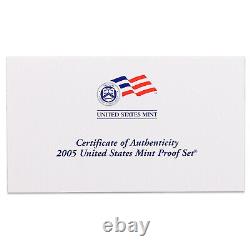 2005 S Proof Set 10 Pack Nice Original Boxes & COAs US Mint 110 Coin Lot