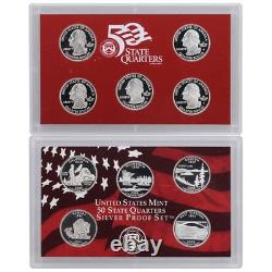 2005 S Proof Set Original Box & COA 11 Coins 90% Silver