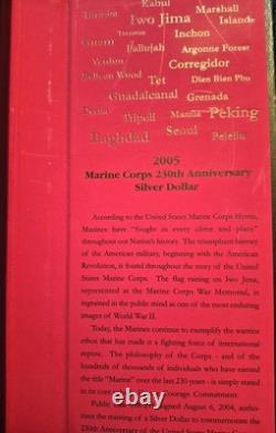 2005 US Mint American Legacy Collection-Marine Corp Commemorative 90% Silver $