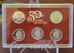 2005 US Mint Silver State Quarter Proof Set OGP with COA Excellent Condition