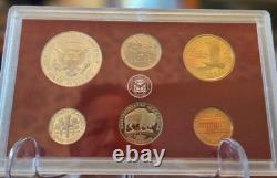 2005 US Mint Silver State Quarter Proof Set OGP with COA Excellent Condition