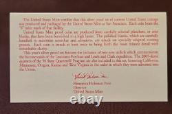 2005 US Mint Silver State Quarter Proof Set OGP with COA Excellent Condition