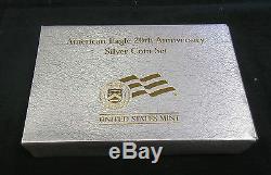 2006 20TH ANNIVERSARY SILVER EAGLE SET With REVERSE PROOF REDUCED 2/14/18 (2378)