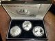 2006 American Silver Eagle 20th Anniversary 3 Coin Set Withreverse Proof & Coa/ogp