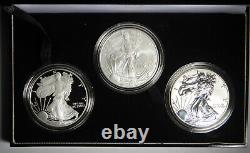 2006 American Eagle 20th Anniversary Silver Coin Set 3 Coins With Box