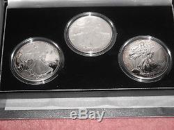 2006 American Eagle 20th Anniversary Silver Coin Set Reverse Proof, W Complete