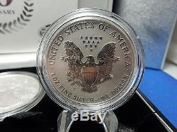 2006 American Eagle Silver Dollar 3-Coin Set Uncirculated, Proof & Reverse PF