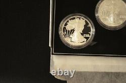 2006 Reverse Proof Silver Eagle 3 Coin 20th Anniversary Set W Box/coa