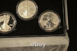 2006 Reverse Proof Silver Eagle 3 Coin 20th Anniversary Set W Box/coa