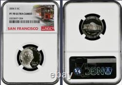 2006-S 10-coin Silver Proof Set NGC Graded PF69 Ultra Cameo Cable Car label