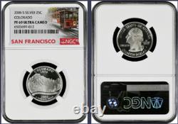 2006-S 10-coin Silver Proof Set NGC Graded PF69 Ultra Cameo Cable Car label