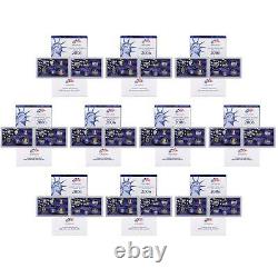 2006 S Proof Set 10 Pack Nice Original Boxes & COAs US Mint 100 Coin Lot