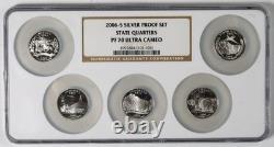 2006-S Silver Proof 5-Coin Set NGC PF70 Ultra Cameo 1C 5C 10C 50C $1