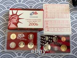 2006-S US Mint Silver Proof Set 10 Coins OGP Box COA 1.338 oz Silver