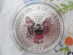 2006 Silver American Eagle 20th Anniversary Proof, UNC, Reverse Proof 3 Coin Set