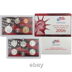 2006 Silver Proof Set U. S. Mint Original Government Packaging OGP COA