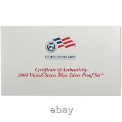 2006 Silver Proof Set U. S. Mint Original Government Packaging OGP COA