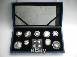 2006 The Queens 80th Birthday Collection In Silver Proof 13 Coin Set