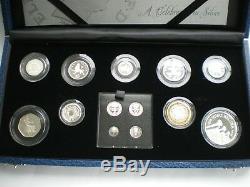 2006 The Queens 80th Birthday Collection In Silver Proof 13 Coin Set