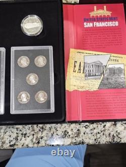 2006 US Mint American Legacy Collection Proof Set 2 Silver Dollars OGP 12 Coins