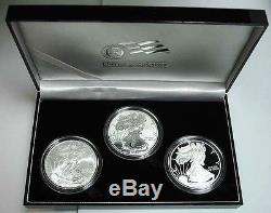 2006-W (3 coin) Silver American Eagle -20th Anniversary Set withReverse Proof