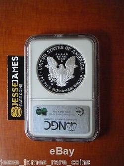 2006 W PROOF SILVER EAGLE NGC PF70 FROM 20TH ANNIVERSARY SET BLACK LABEL