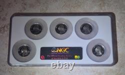 2006-s Silver Proof Set State Quarters Pf 69 Ultra Cameo Ngc Graded
