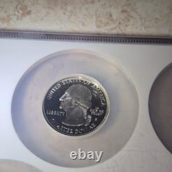 2006-s Silver Proof Set State Quarters Pf 69 Ultra Cameo Ngc Graded