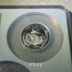 2006-s Silver Proof Set State Quarters Pf 69 Ultra Cameo Ngc Graded