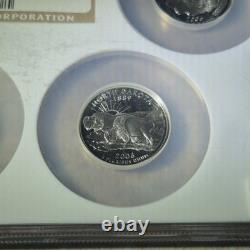 2006-s Silver Proof Set State Quarters Pf 69 Ultra Cameo Ngc Graded