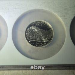 2006-s Silver Proof Set State Quarters Pf 69 Ultra Cameo Ngc Graded