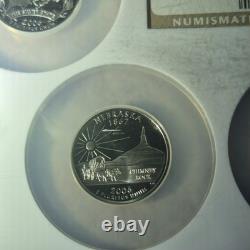 2006-s Silver Proof Set State Quarters Pf 69 Ultra Cameo Ngc Graded