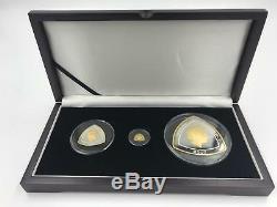 2007 Bermuda Triangle San Pedro Shipwreck Gold and Silver 3 Coin Proof Set $3 $9