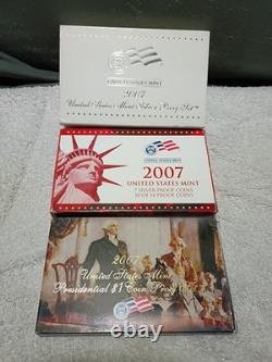 2007 Complete Mint Sets, Proof and SILVER Proof set, State Quarters, Dollar coin