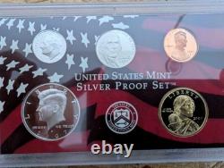 2007-S US Mint Silver Proof Set 14 Coins with COA & OGP 90% Silver