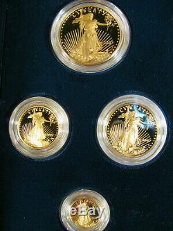 2007 W American Gold Eagle 4 Coin Proof Set w Box COA Platinum Silver Palladium