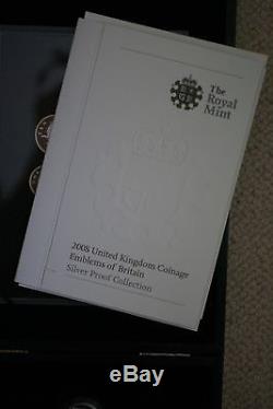 2008 Emblems of Britain silver proof, Shield of Arms piedfort silver proof sets